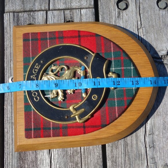 Vintage Scottish Clan Courage Cumming Crest Wall Plaque 100% Scottish - Picture 13 of 16